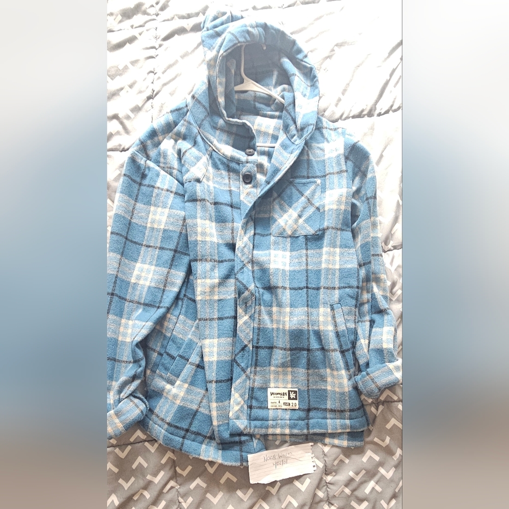 YoungLA flannel hoodie
